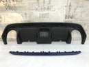 FIAT 500 ABARTH 595 LCI 2016-ON REAR BUMPER DIFFUSER & BLUE TRIM MOULDING