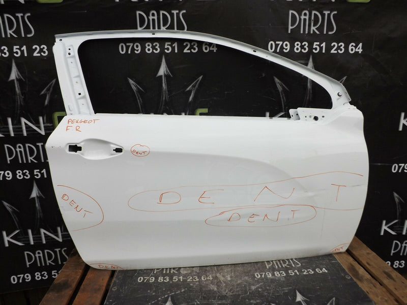 Peugeot 208 3 Door 2012-2017 Right Driver Door O/S/F In White 9675289980