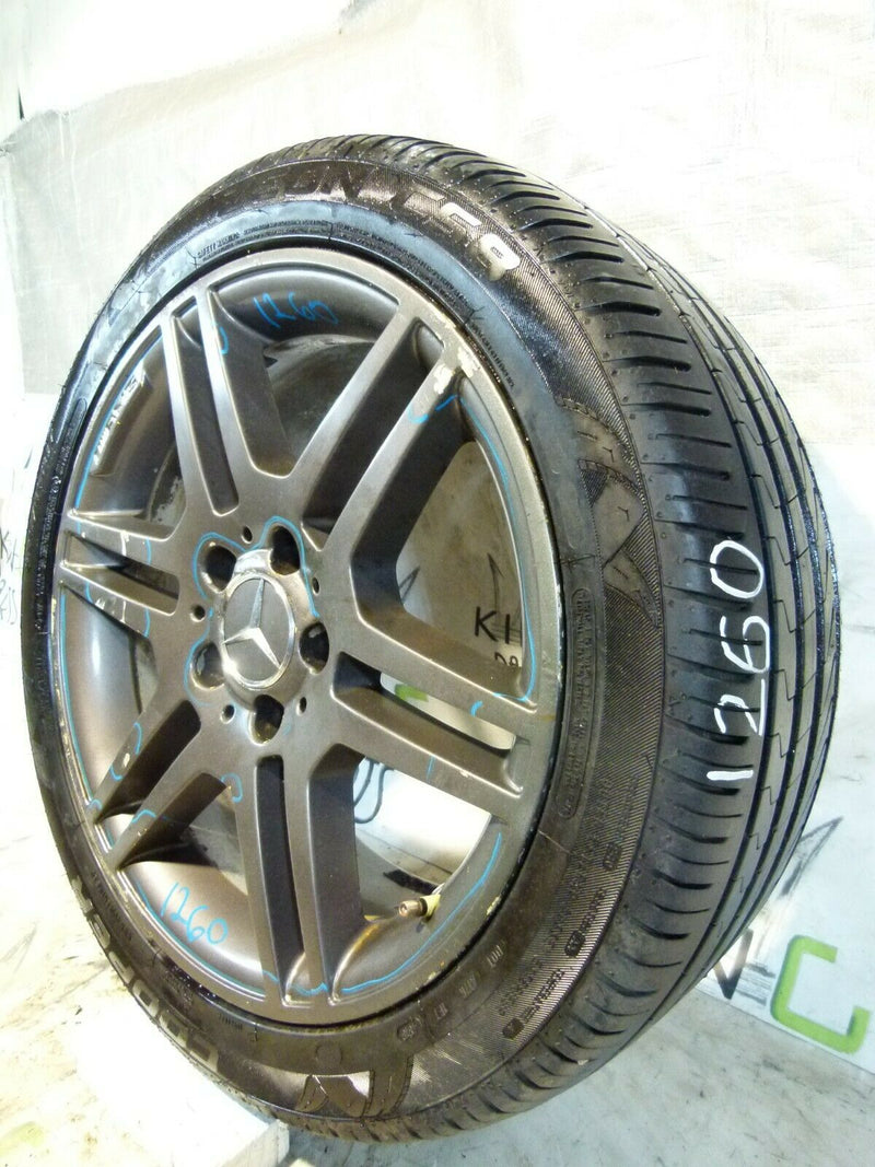 MERCEDES W204 GENUINE ALLOY WHEEL 17" 7.5Jx17H2 ET47 TYRE 225/45 R17
