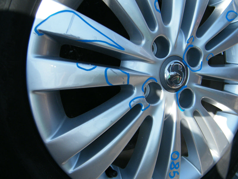 OPEL VAUXHALL CORSA D GENUINE ALLOY WHEEL TYRE 195/55 16" OP058 6Jx16 TS40(085)