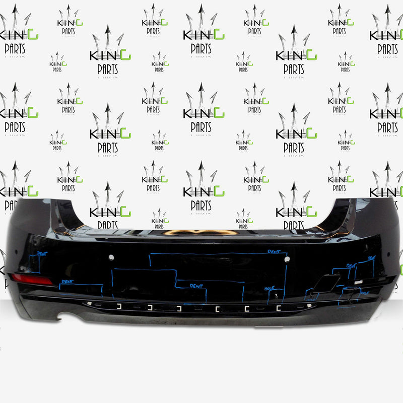 BMW 3 SERIES F30 2012-2014 SPORT LINE SALOON BLACK REAR BUMPER 51127256930