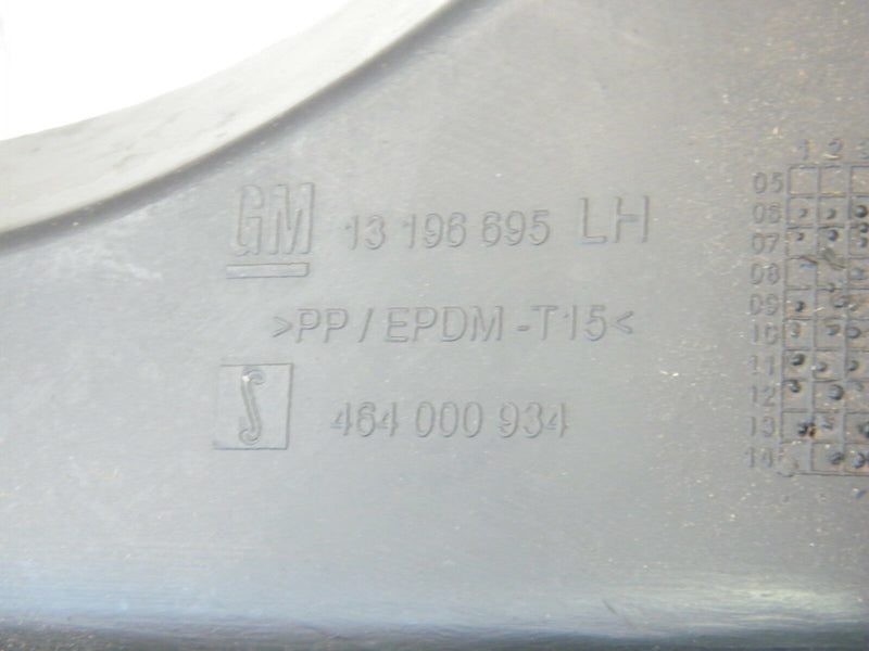 VAUXHALL CORSA D & E 2006-ON LEFT REAR INTERIOR COVER TRIM 13196695