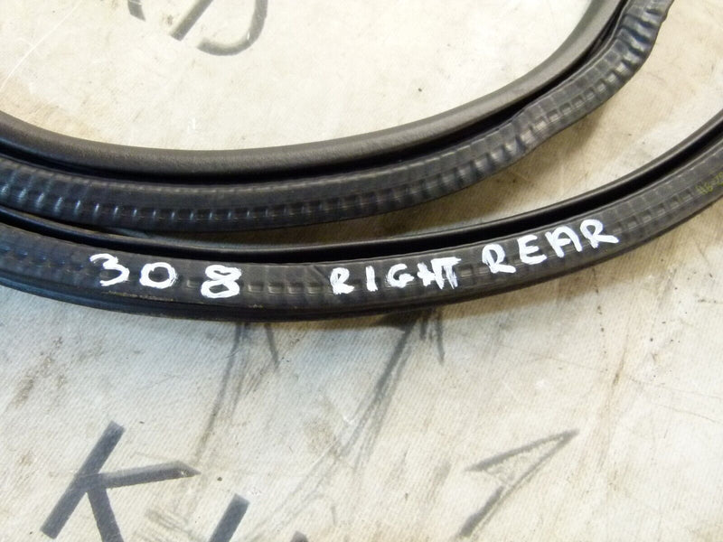 PEUGEOT 308 SW ESTATE 2017-21 REAR RIGHT DRIVER SIDE DOOR RUBBER SEAL
