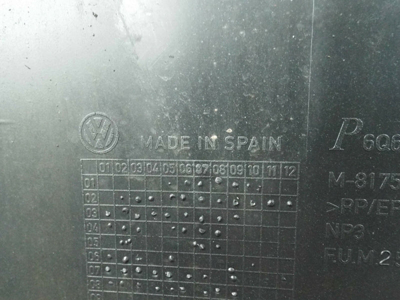 VW POLO 2002-2009 HATCHBACK  REAR BUMPER GENUINE BLACK (A9140)