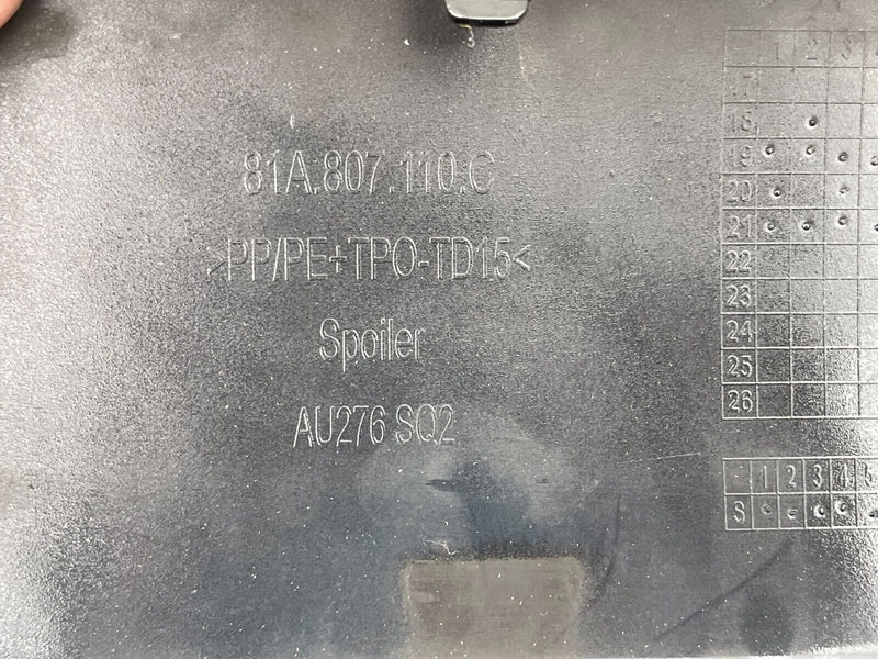 AUDI Q2 S-LINE 2021-ON FRONT BUMPER  81A807437