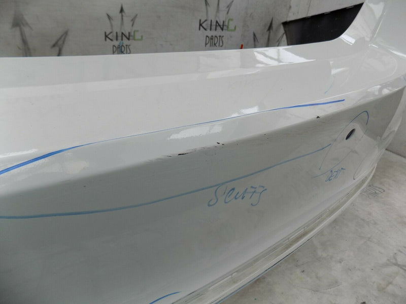 BMW 3 SERIES F30 LCI FACELIFT 2016 2017 WHITE REAR BUMPER GENUINE PDC
