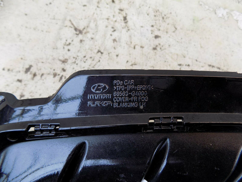 HYUNDAI i30 2019-ON FRONT LEFT BLANKING BUMPER FOG LIGHT COVER 86563-G4000 GLOSS