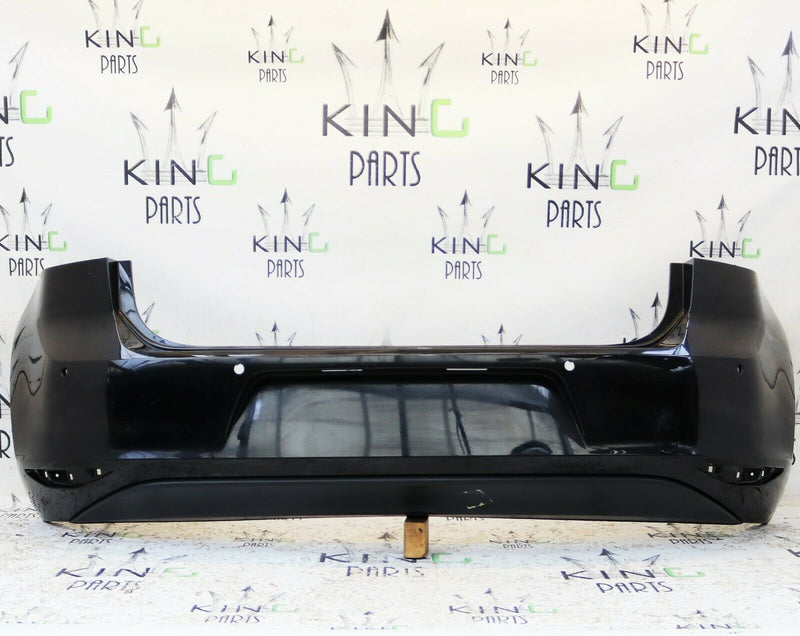 VW GOLF VII MK7 2013-2016 BLACK REAR BUMPER GENUINE PDC HOLES 5G6807421