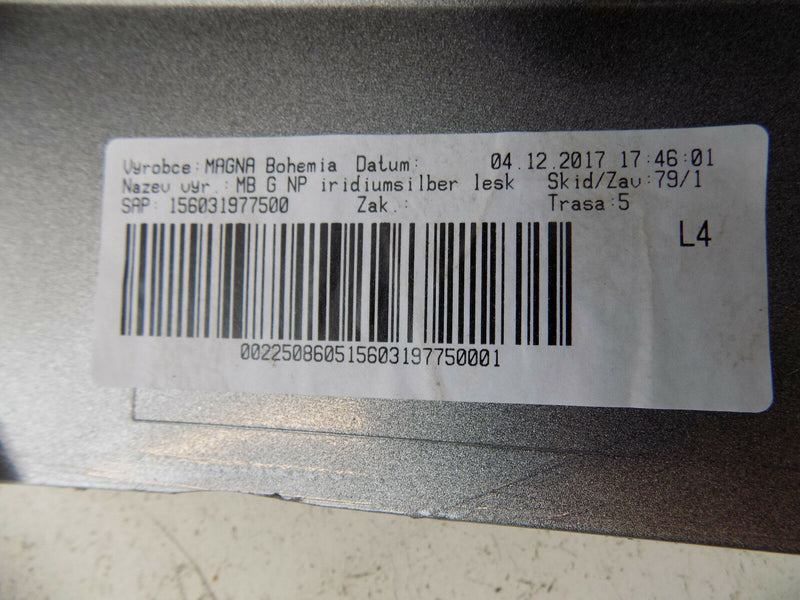 NEW MODEL ! MERCEDES G CLASS (W463) - 2018 SILVER FRONT BUMPER GENUINE OEM