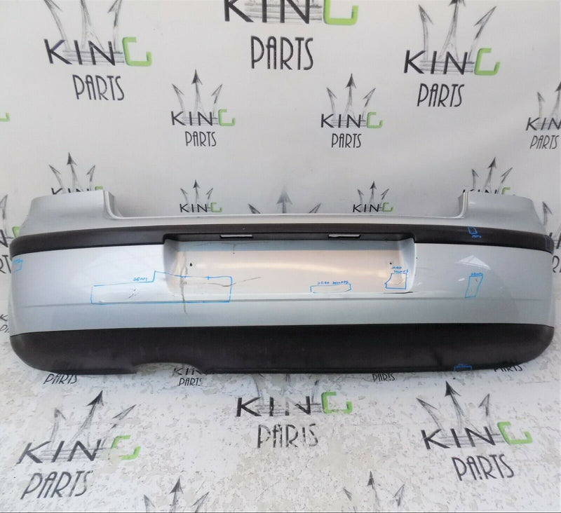 VW POLO 6Q 2001-2004 SILVER REAR BUMPER GENUINE 6Q6807421 / 6Q6807521