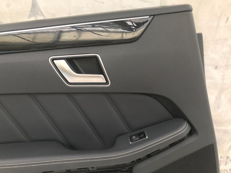MERCEDES W212 2010-15 SALOON REAR DOOR LEATHER CARD COVER LEFT PASSENGER SIDE