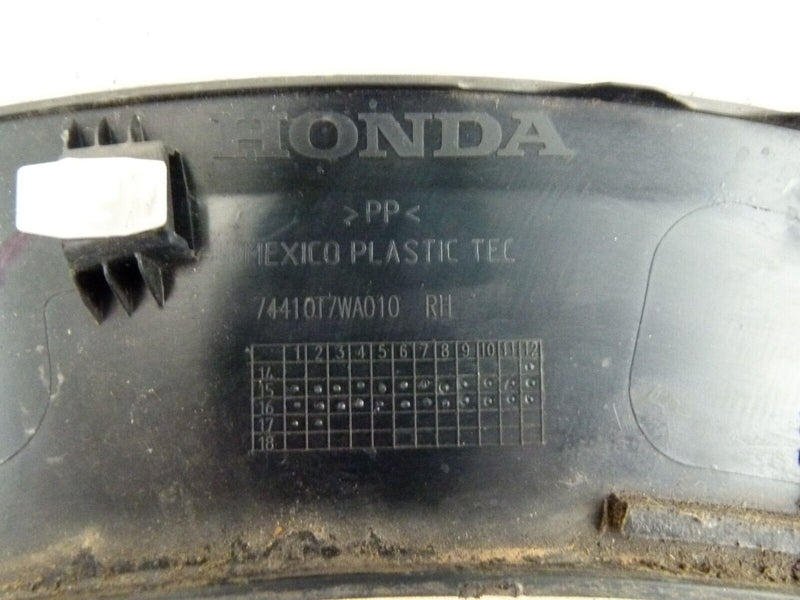 HONDA HR-V 2015-18 REAR RIGHT WHEEL ARCH COVER TRIM GENUINE 7441017WA010