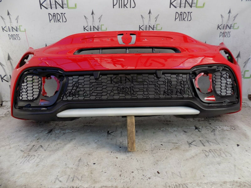 FIAT 500 ABARTH 595 2016-UP FCL FRONT BUMPER RED+GRILL OEM 735633044