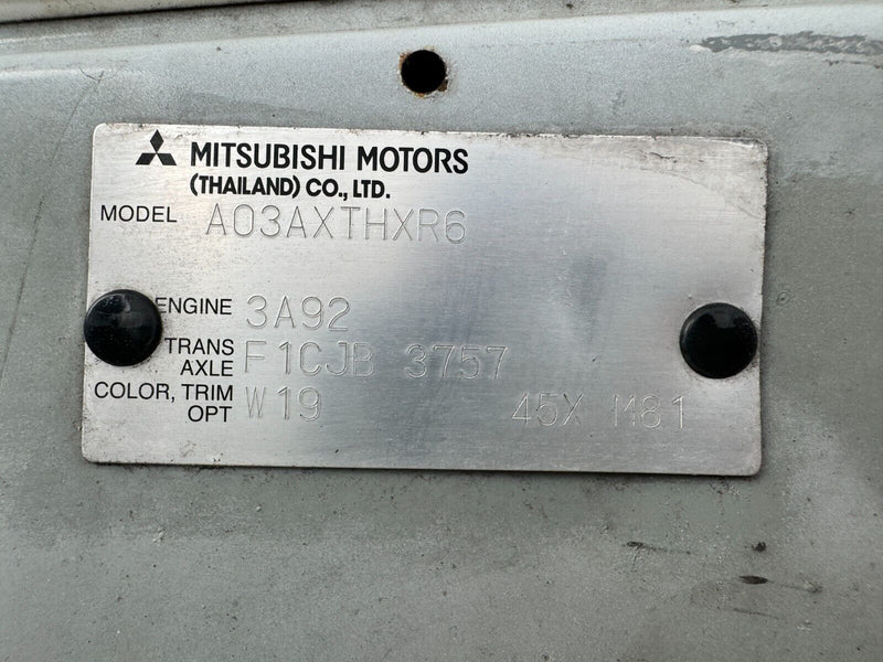 MITSUBISHI MIRAGE MK6 2012-2016 GENUINE BONNET HOOD PANEL in WHITE