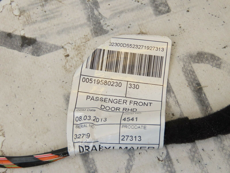 FIAT 500L TREKKING 2013-2017 FRONT LEFT PASSENGER DOOR WIRING LOOM RHD 519580230