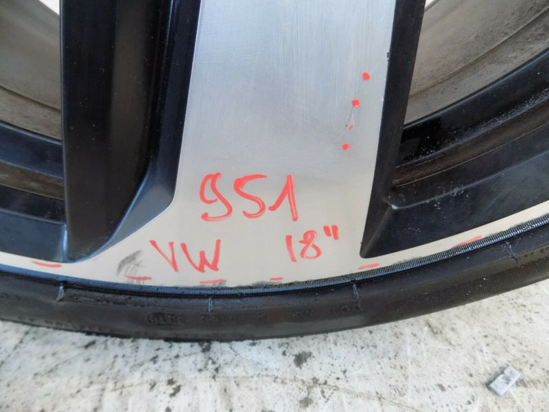 VW GOLF GTI MK7 18" ALLOY WHEEL AND TYRE 225/40/18 5G0601025CN 7.5J ET49