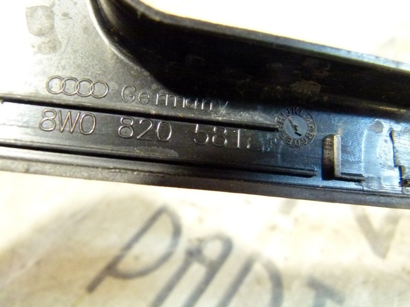 AUDI A4 S4 8W B9 2016-ON REAR LEFT WING FENDER COVER TRIM 8W0820581