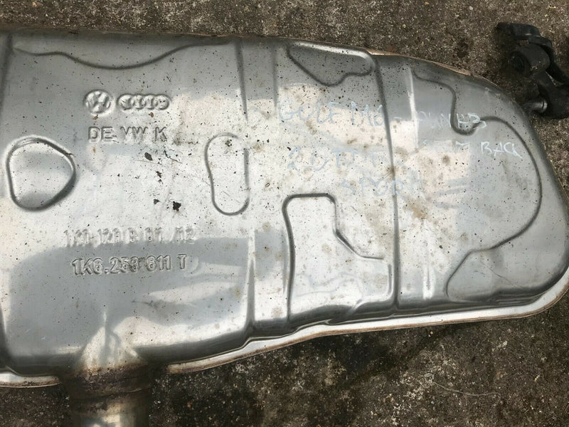 VW SCIROCCO GOLF MK6 2.0TDI CUT REAR EXHAUST GENUINE MUFFLER SYSTEM 1K6253611
