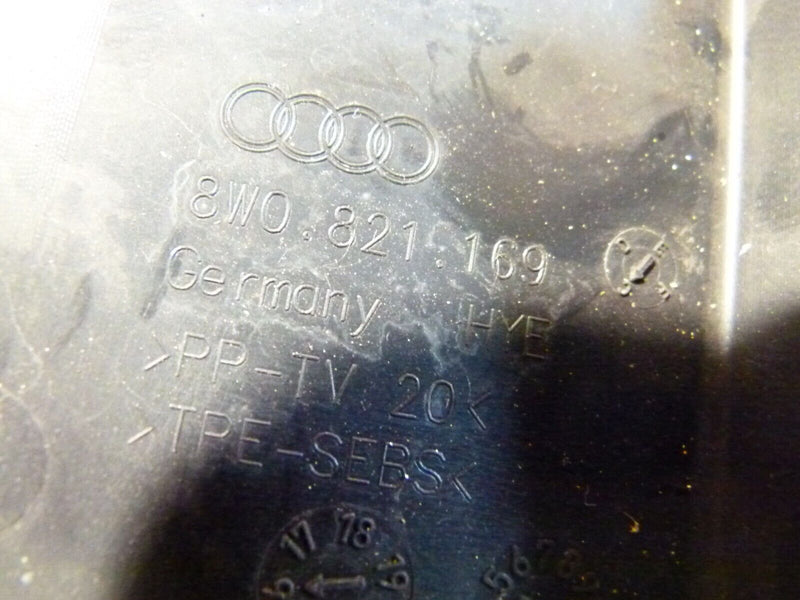 AUDI A4 S4 8W B9 2016-ON FRONT LEFT INNER WING PLASTIC COVER 8W0821169