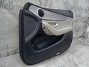 MERCEDES C CLASS W205 2014-2021 DRIVER SIDE FRONT DOOR CARD BLACK & BEIGE #