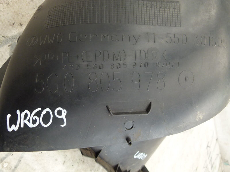 VW GOLF MK7 2012-16 FRONT RIGHT WHEEL MUD GUARD GENUINE 5G0805978