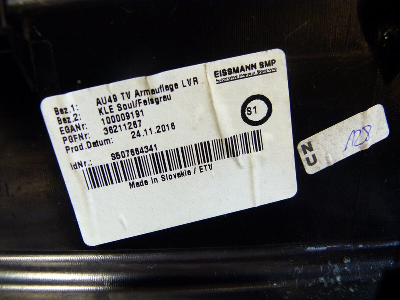 AUDI A4 S4 8W B9 2016-ON RIGHT FRONT ARMREST & SWITCHES CONTROL 8W0867174A