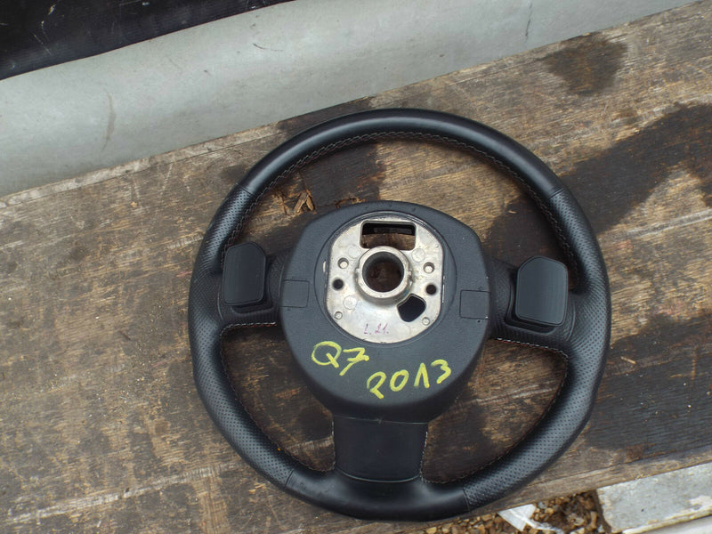 Audi A4 A6 Q7 2009-2015 S Line Leather Steering Wheel Mulitifunction 4F0 124A
