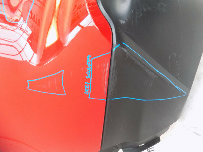 NISSAN QASHQAI J11 2017 RED REAR BUMPER GENUINE 85022-HV00H