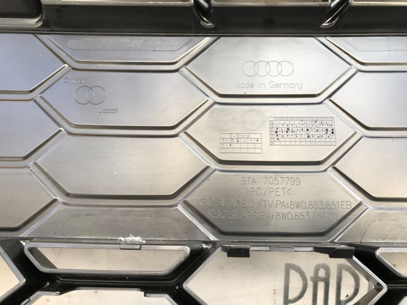 AUDI A4 S4 8W B9 LCI 2019-23 FRONT BUMPER GRILL RADIATOR GRILLE 8W0853651