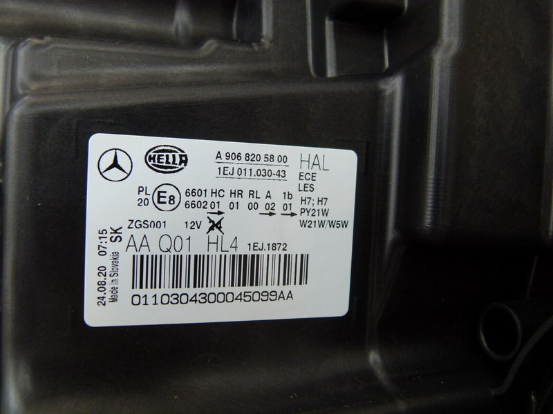 MERCEDES SPRINTER W906 LCI 2013-17 FRONT HEADLIGHT LEFT SIDE A9068205800