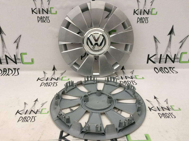 VW UP 2011-2017 FOX GENUINE CAPS 2x WHEEL TRIMS 14' CAP COVERS 1S0601147G