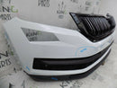 SKODA KODIAQ 2016-21 SPORT LINE WHITE FRONT BUMPER GENUINE WHITE 565807221