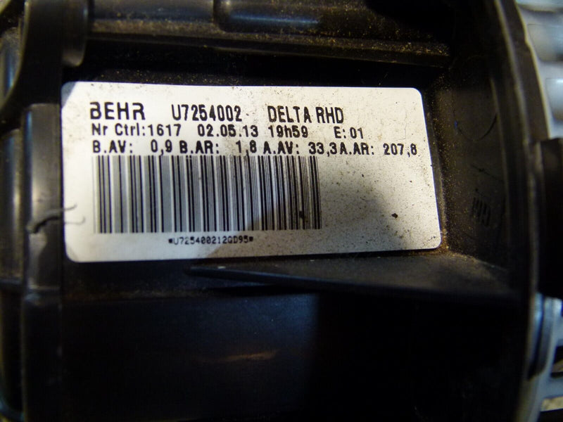 VAUXHALL ASTRA J HEATER BLOWER FAN MOTOR GENUINE 25020140