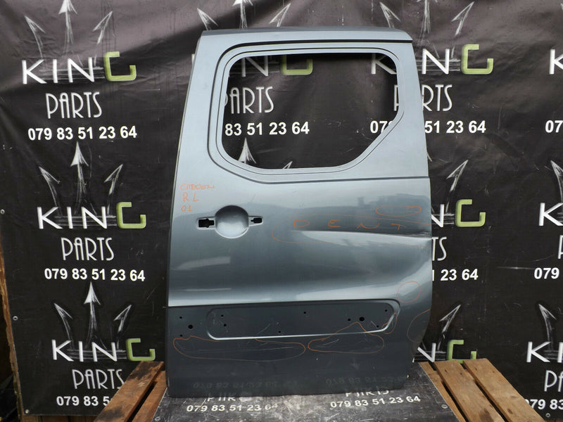 Peugeot Partner/Tepee/Kangoo 2008-On Left Passenger Side Sliding Door in Grey