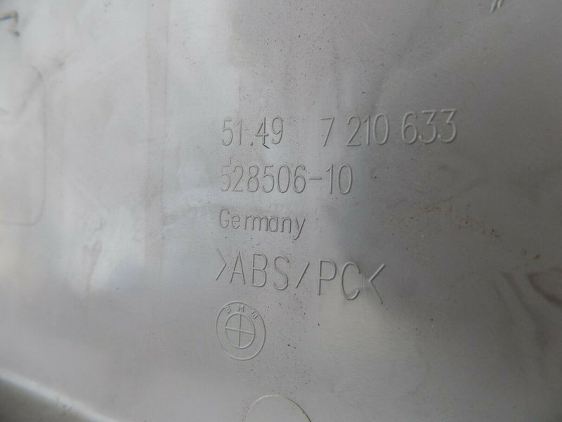 BMW 5 SERIES F11 FAIRING REAR WINDOW UPPER EVEREST GREY BOOT LID 7210633