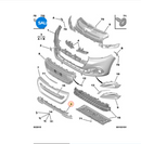 PEUGEOT 208 LCI 2015-2019 FRONT BUMPER LOWER GRILLE GENUINE 9810516180