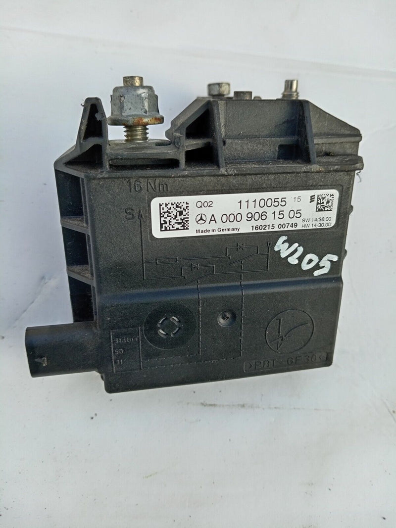 MERCEDES C CLASS W205 14-21 BATTERY TERMINAL CURRENT LIMITER A0009061505  #