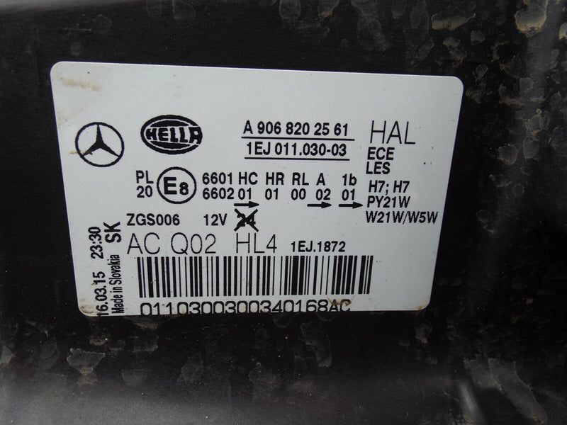 MERCEDES SPRINTER MK2 FACELIFT 2013-ON HEADLAMP HEADLIGHT LEFT SIDE N/S (699)