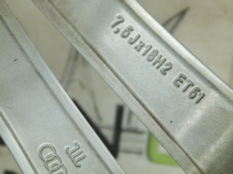 AUDI A3 S-LINE WHEEL ALLOY RIM & TIRE 7.5JX18H2 ET51 8V0601025BL GENUINE