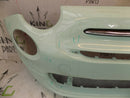 FIAT 500 2015-ON FACELIFT FRONT BUMPER POP MINT + BADGE GENUINE 735619476