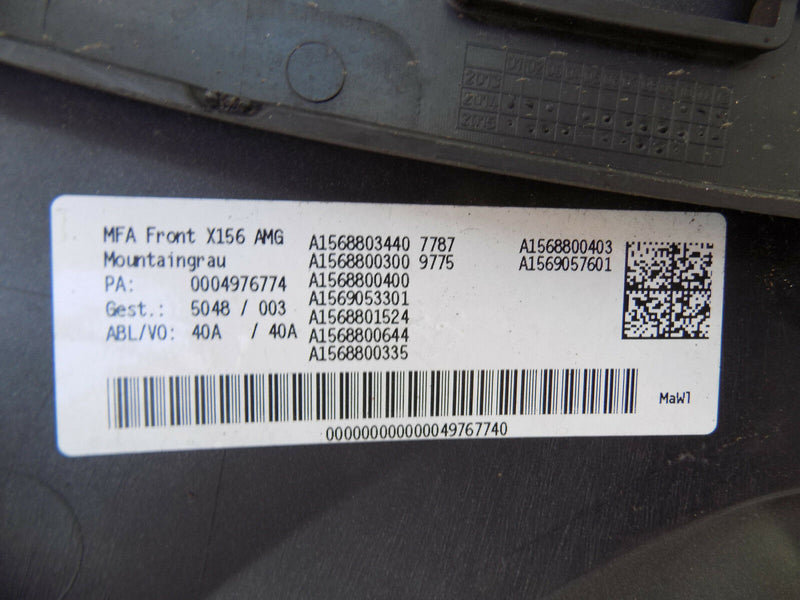 MERCEDES-BENZ GLA X156 AMG LINE 2014-2017 GREY FRONT BUMPER A1568851925