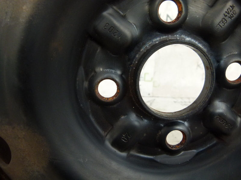 PEUGEOT 107 STEEL RIM 14" AND TYRE 155/65/14 4.5J ET39 GENUINE 2140679