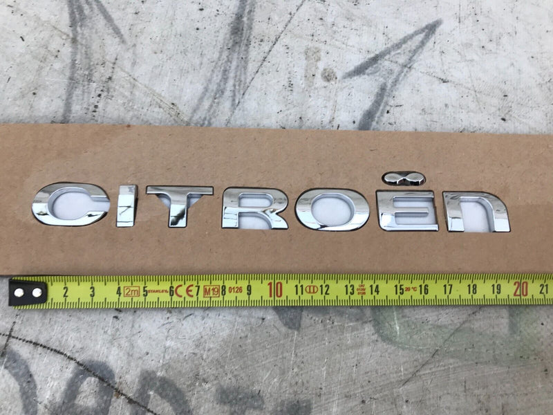 CITROEN C1 C2 C3 DS3 DS4 TAILGATE BOOT LID LETTERING CHROME BADGE EMBLEM GENUINE