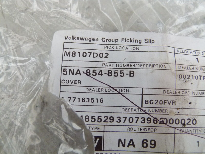 VW TIGUAN MK2 2016-2020 REAR LEFT MUD GUARD SHIELD GENUINE 5NA854855