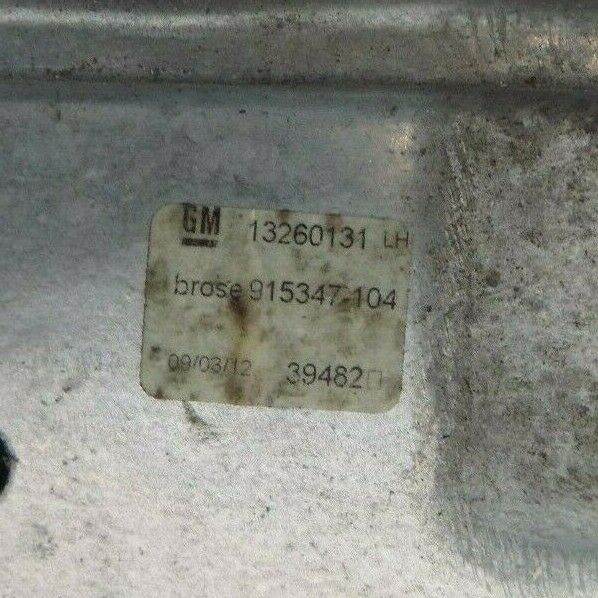 VAUXHALL ASTRA J MK6 2009-2015 5DR REAR LEFT WINDOW MANUAL REGULATOR 13260131 *6