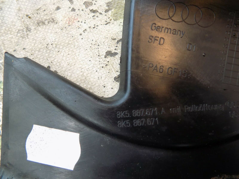 AUDI A4 B8 TFSI 2009-2015 LEFT REAR WINDOW FRAME TRIM 8K5867671