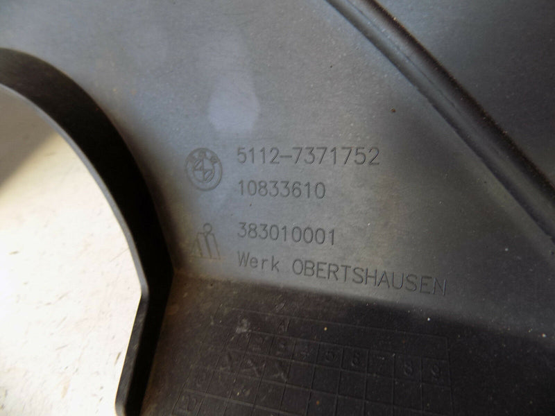 BMW 1 F20 2014-2016 LCI FACELIFT BLACK REAR BUMPER GENUINE 51127371752