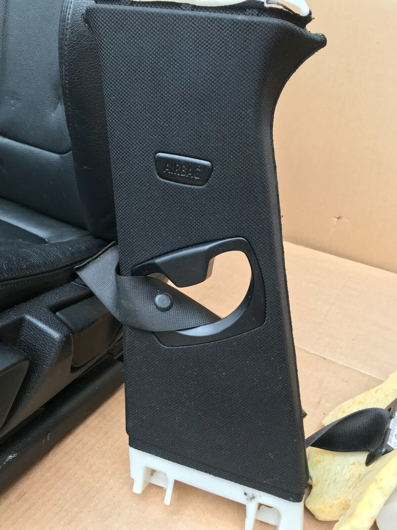 BMW F30 F31 SALOON ESTATE GENUINE FRONT SEAT BLACK LEATHER LEFT SIDE & SEATBELT