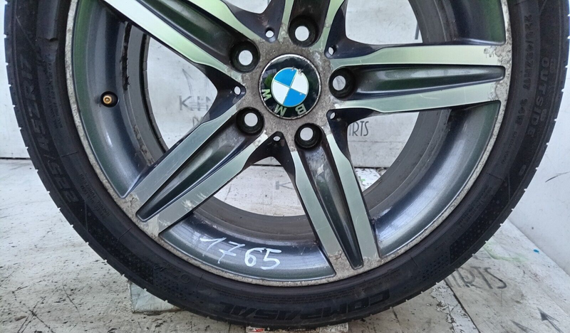 BMW F20 17" ALLOY WHEEL RIM 7.5J ET43 & TYRE 225/45/18 6850151