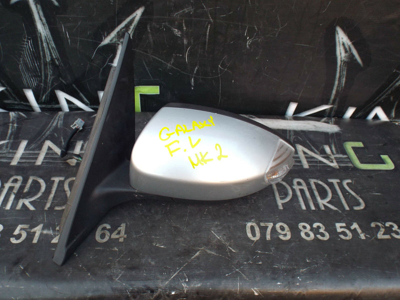 06-14 FORD GALAXY WA6 N/S LEFT SIDE DOOR ELECTRIC WING MIRROR WITH HEAT SILVER